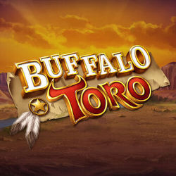 Buffalo Toro Schriftzug vor Wüstenhintergrund